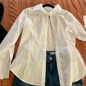Button down white collared shirt
